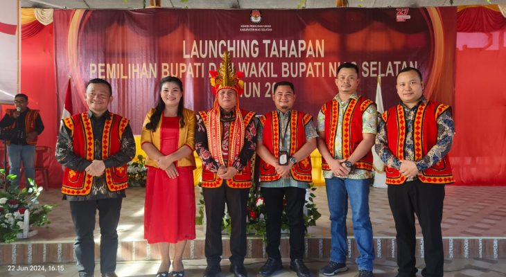 KPU Nias Selatan Luncurkan Tahapan Pemilihan Bupati dan Wakil Bupati Tahun 2024