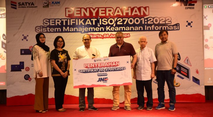 Umumkan Pencapaian Terbarunya, JNE Raih Sertifikasi ISO 27001:2022 untuk Sistem Manajemen Keamanan Informasi