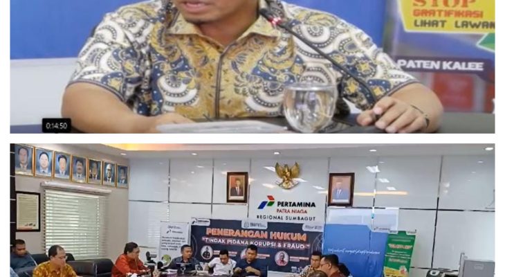 Pertamina Sumbagut Gelar Penyuluhan Awareness Tindak Pidana Korupsi & Kecurangan