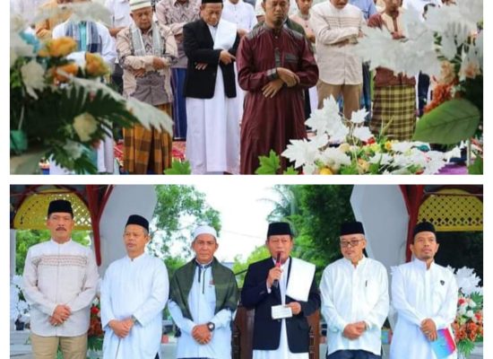 Walikota Tanjungbalai Shalat Ied Idul Adha 1445 H/2024 M dilapangan Sultan Abdul Jalil Rahmadsyah
