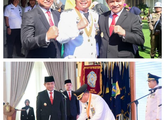 Pj Gubsu Lantik Sekda Deli Serdang Jadi Pj Walikota Padang Sidempuan