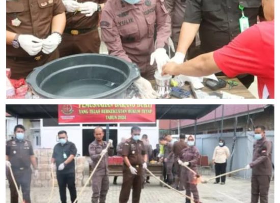 Kejaksaan Negeri Tanjungbalai, Musnahkan Barang Bukti Narkoba Berkekuatan Hukum. Tetap ( Inkracht )