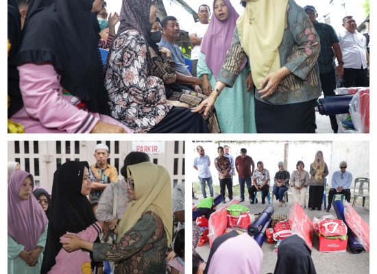 Tiba di Siantar, dr Susanti dan Erizal Ginting Tinjau Lokasi Kebakaran di Jalan Mojopahit dan Serahkan Bantuan