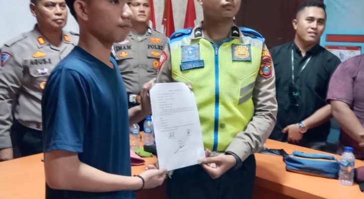 Anggota Polantas Polres Nisel Dengan Korban Jatuh Akibat Ditilang Berujung Damai