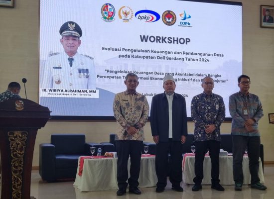 Pj. Bupati Deli Serdang Buka Acara Workshop Evaluasi Pengelolaan Keuangan & Pembangunan Desa Tahun 2024
