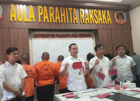 18 Pemain Judi Online dan Tembak Ikan Gol di Polresta Deli Serdang