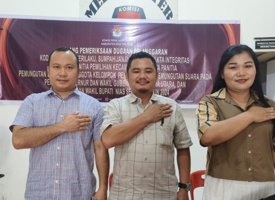 Tanggapan KPU Nisel Terkait Demonstrasi Yang Dilakukan Oleh Peluru di Kantor PPK Lolowau