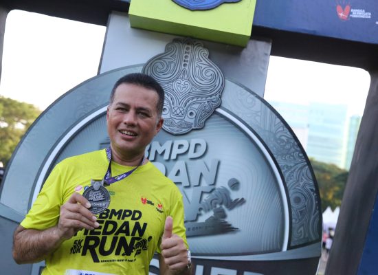 Gelaran BMPD Medan Run 5K/10K, Ijeck Berhasil Finish 5K