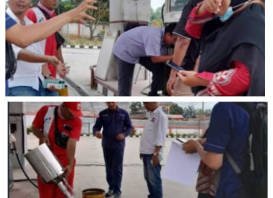 UPT. Metrologi Legal Disperinda Pemko  Tanjungbalai Lakukan Uji Tera Nozzle SPBU 14.213.264