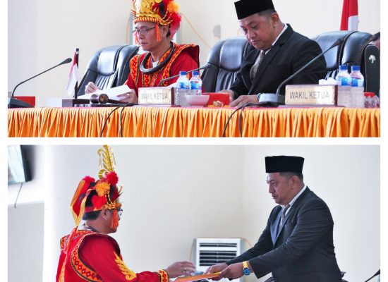 Bupati Hilarius Duha Hadiri Rapat Paripurna Hari Jadi Kabupaten Nias Selatan ke- 21