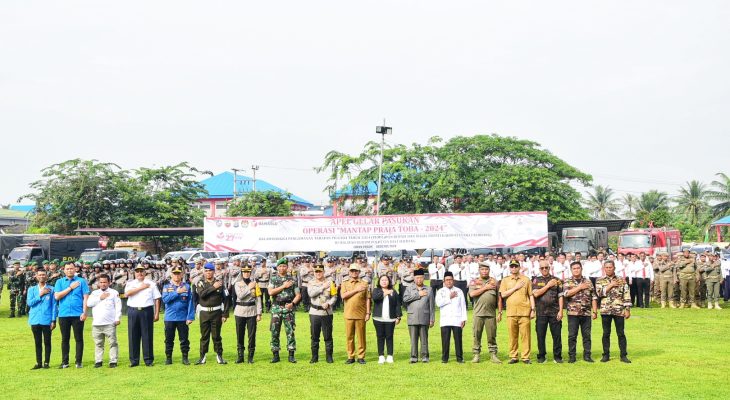 Pj Bupati Hadiri Apel Gelar Pasukan Ops Mantap Praja 2024