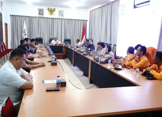 Sekda Ikhtiar Duha Pimpin Rakor Lintas Sektoral Bahas Kejadian Wabah Non Alam di Kab.Nias Selatan