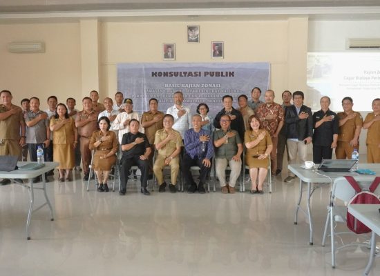 Bupati Nisel Hilarius Duha Buka Kegiatan Konsultasi Publik dari Hasil Kajian Zonasi KCBB Megalitik Bawomatalou