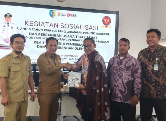 KPPU Bersama Pemkab Batu Bara Sosialisasi Larangan Praktek Monopoli dan Persaingan Usaha Tidak Sehat