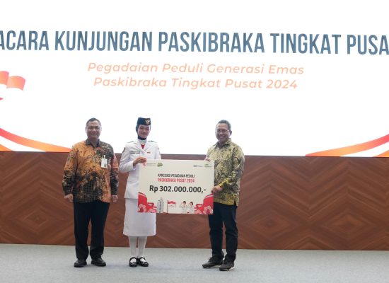 Peduli Generasi Emas, Pegadaian Berikan Apresiasi Beasiswa Berupa Tabungan Emas untuk Paskibraka 2024