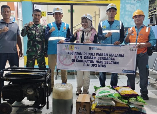 PLN UP3 Nias Salurkan Bantuan Bencana ke Daerah 3T