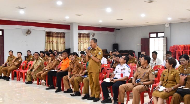 Pemkab Nisel Gelar Rapat Terkait Perpanjangan dan Sistem Komando Penanganan KLB Malaria & DBD