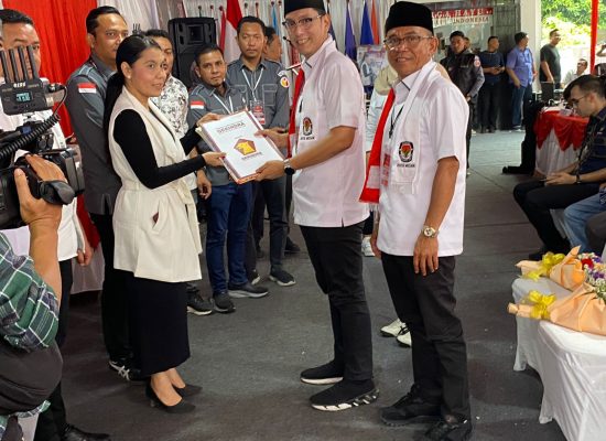 Rico Waas – Zakiyudin Resmi Mendaftar ke KPU Kota Medan Menjadi Bapaslon Walikota dan Wakil Walikota Medan Tahun 2024