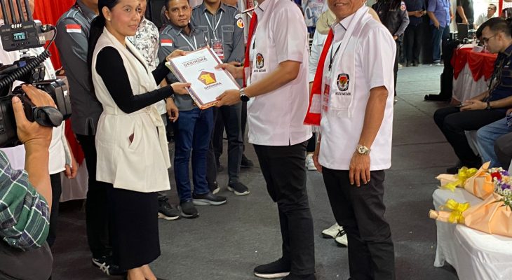 Rico Waas – Zakiyudin Resmi Mendaftar ke KPU Kota Medan Menjadi Bapaslon Walikota dan Wakil Walikota Medan Tahun 2024