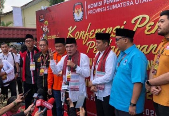 Pasangan Edy Rahmayadi dan Hasan Basri Sagala Resmi Mendaftar ke KPU Sumut