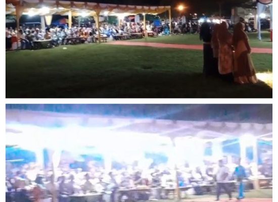 Ribuan Warga Madina Saksikan Festival Nasyid dan Qasidah di Pelataran Mesjid Agung
