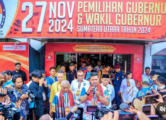 Sah! Berkas Bobby-Surya Diterima KPU sebagai Paslon Gubernur dan Wakil Gubernur Sumut