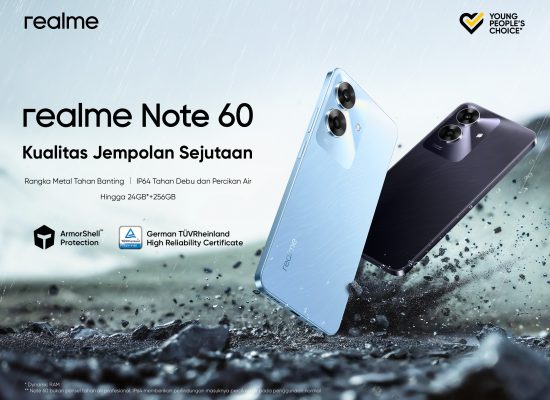 Pertama di Dunia, realme Note 60 dengan ArmorShell Protection Segera Hadir di Indonesia
