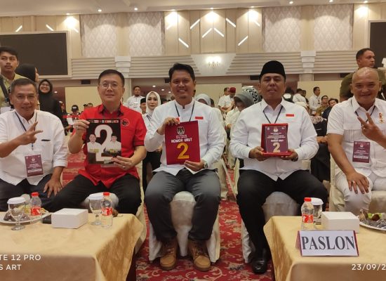 Ambil Undian, Ridha-Rani Dapatkan Nomor Urut 2 Maju Walikota Medan