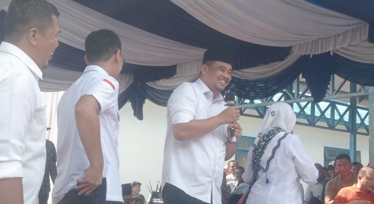 Warga Teriakan “SAHATA”  Dikunjungan Bobby Nasution