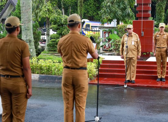 Pjs Wali Kota Kali Pertama Pimpin Apel Pagi Pemko Pematangsiantar