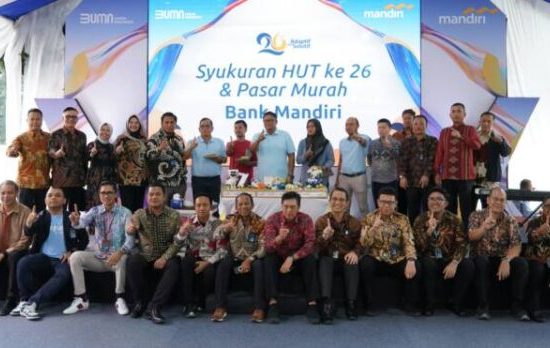 Rayakan HUT Ke-26, Bank Mandiri Region I Hadirkan Pasar Murah di 20 Titik