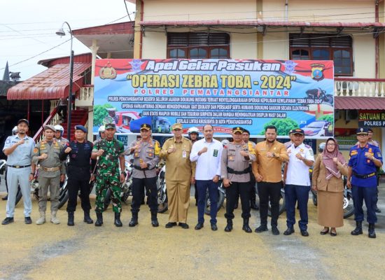 Pjs Wali Kota Dukung Operasi Zebra Toba 2024 Polres Pematangsiantar