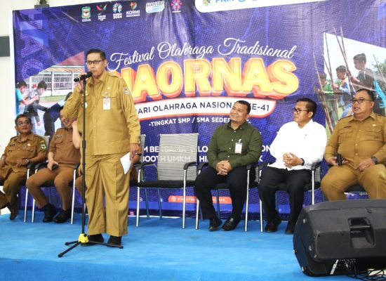 Pjs Wali Kota Pematangsiantar Buka Pertandingan Olahraga Tradisional Pelajar