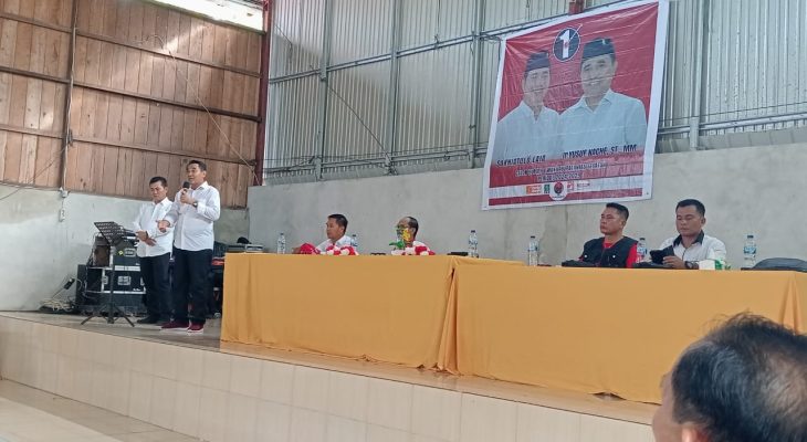 Paslon Sokhiatulo Laia – Yusuf Nache Ajak Tim Pemenangan dan Simpatisan Ciptakan Pilkada Damai 2024