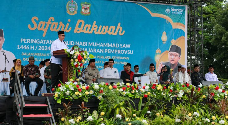 Pjs Wali Kota Pematangsiantar Hadiri Safari Dakwah Pemprov Sumut Bersama Ustad Yusuf Mansur