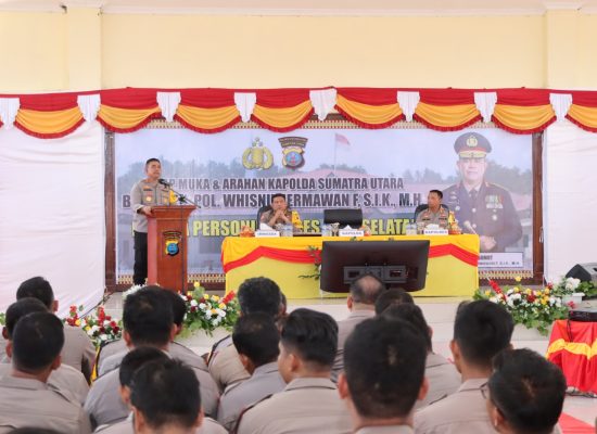 Kunker ke Polres Nias Selatan, Kapolda Sumut Beri Arahan Kepada Personel