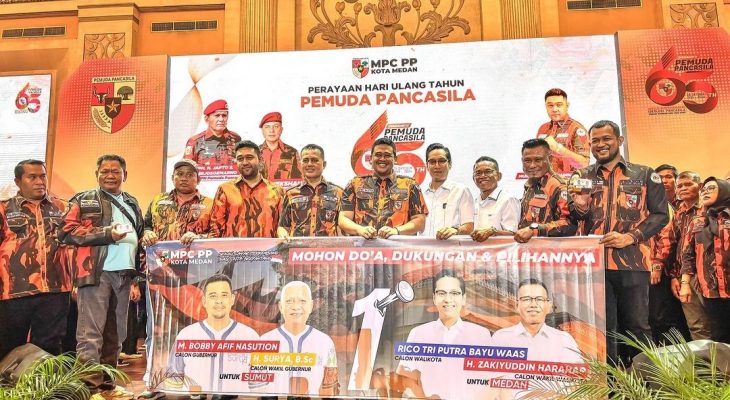 Di Pilkada Kota Medan 2024, MPC PP Kota Medan Deklarasikan Dukungan ke Rico-Zaki