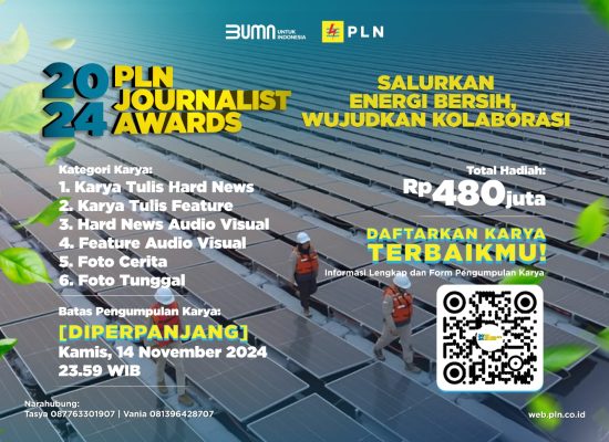 Banjir Peminat, Pendaftaran PLN Journalist Award 2024 Diperpanjang Hingga 14 November