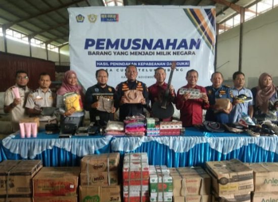 KPPBC Teluk Nibung, Musnahkan BMMN Bernilai Pantastis