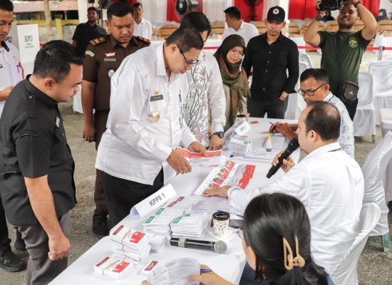 Pjs Wali Kota Pematangsiantar Simulasikan Pemungutan Suara Pilgub dan Wagub serta Wali Kota dan Wakil Wali Kota 2024