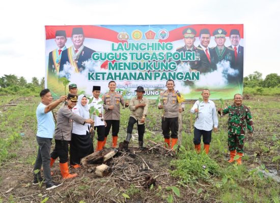 Polres Tanjungbalai Hadiri Launching Gugus Tugas Dukung Ketahanan Pangan