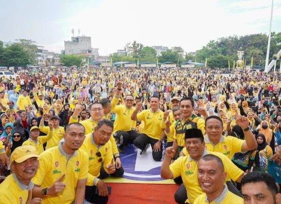 HUT Ke 60 Partai Golkar, Dimeriahkan Ribuan Masyarakat Kota Tanjungbalai