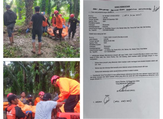 1 Korban Longsor Sibolangit Ditemukan di Areal Sawit Namorambe