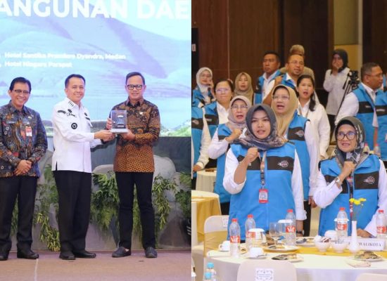 dr Susanti Hadiri Rakornas Pembangunan Daerah, Wamendagri Terima Cenderamata Miniatur Becak BSA
