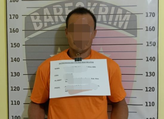Polres Nias Selatan Kembali Ringkus Satu Terduga Pelaku Penyalahgunaan Narkoba