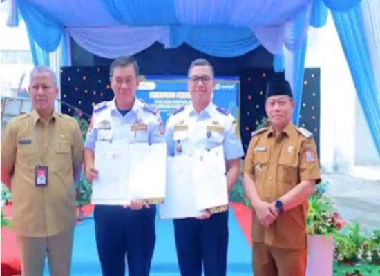 Walikota Tanjungbalai Hadiri Peresmian Pos Jaga dan Palang Pintu Perlintasan Kereta Api Pasar Baru