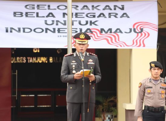Polres Tanjung Balai Laksanakan Upacara Peringatan Hari Bela Negara (HBN) Ke-76 Tahun