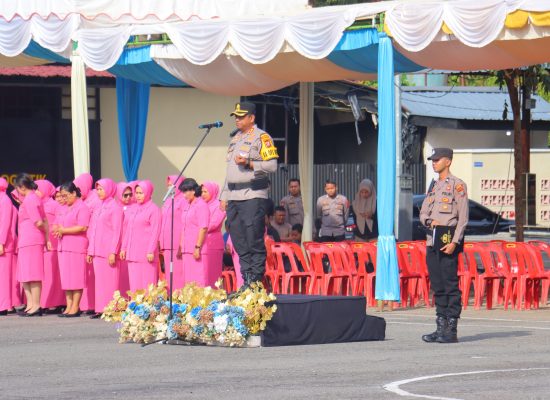 Awal Tahun 2025, Kapolres Madina Pimpin Upacara Kenaikan Pangkat 22 Personel