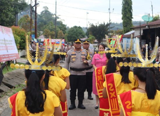Polres Nias Selatan Sambut Kapolres Baru dengan Tradisi Adat dan Prosesi Khidmat