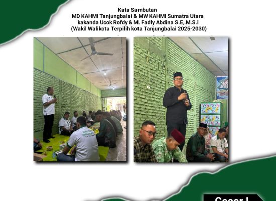 Fadly Abdina Wakil Walikota Terpilih Salurkan Batuan Sosial Kepada Anggota HMI dan Masyarakat di Tanjungbalai